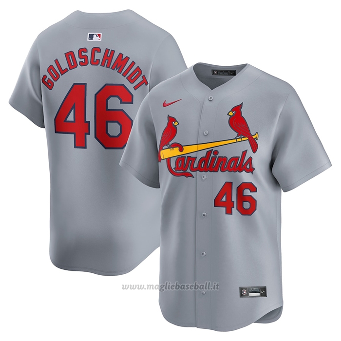 Maglia Baseball Uomo St. Louis Cardinals Paul Goldschmidt Away Limited Grigio